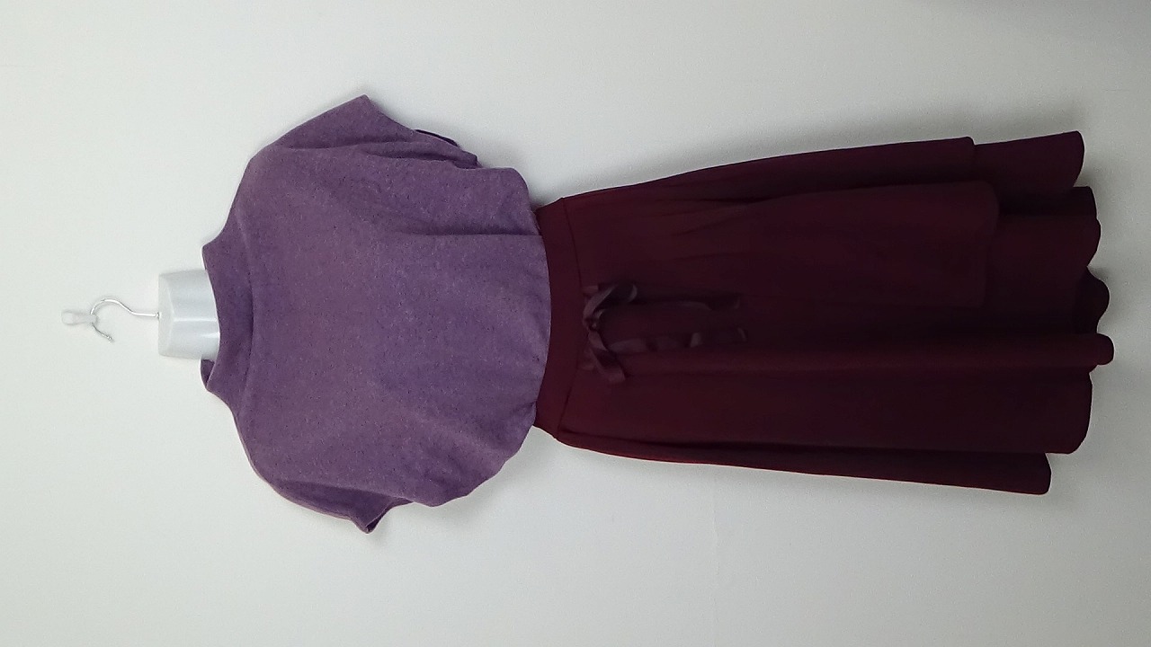 【be mode】スカート ボルドー