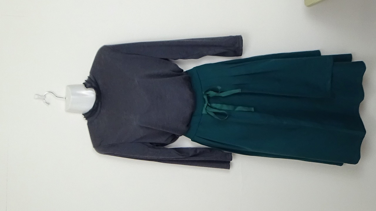 【be mode】スカート グリーン