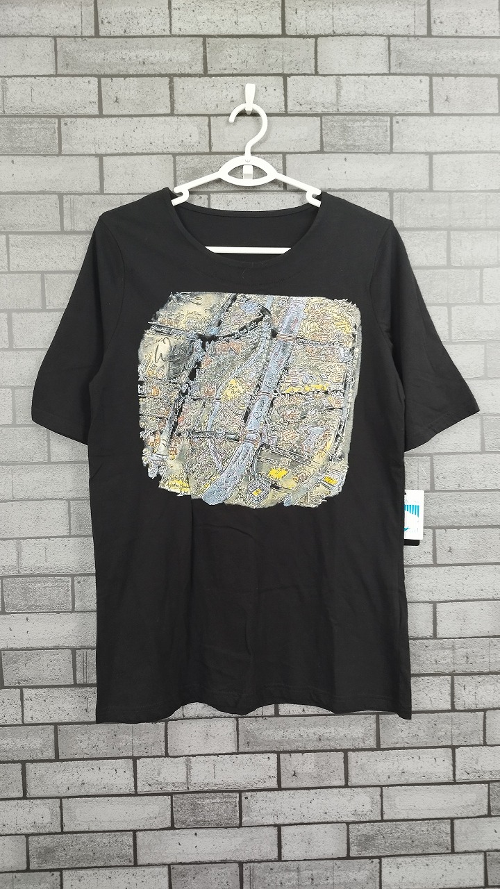 【B-LINE】イラストTシャツ ブラック