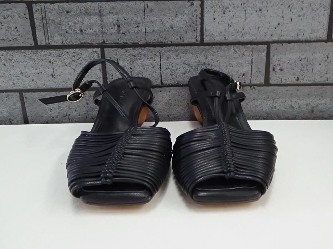 【Lily Brown】 ウッドヒールメッシュサンダル