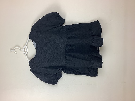 【Rodzina】 パフスリーブブラウス ブラック