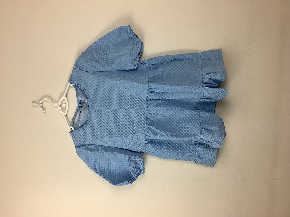 【Rodzina】 パフスリーブブラウス ブルー