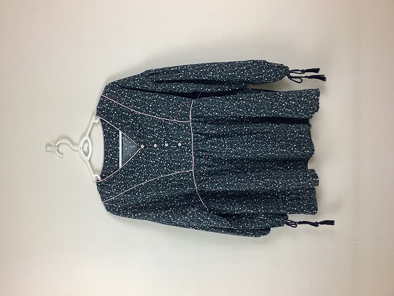 【GOODDAY MOOD】 小花柄ジャガードプリント チュニックトップス