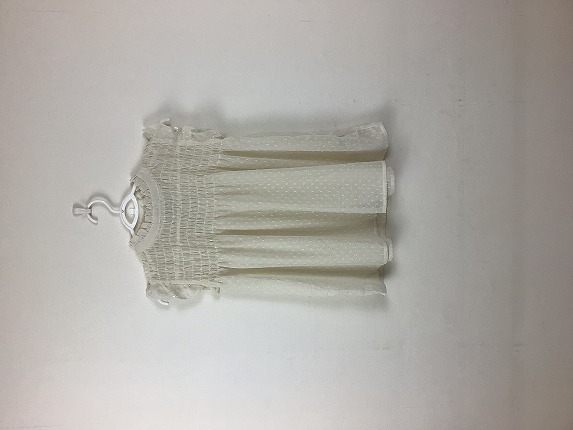 【Co パピエール】 ノースリーブフリルブラウス アイボリー