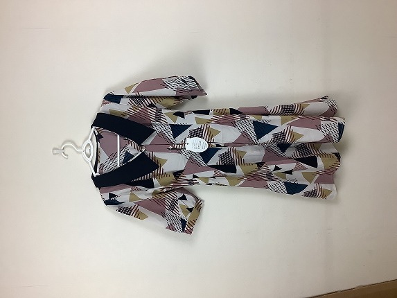 【Co パピエール】 柄シャツチュニックワンピース