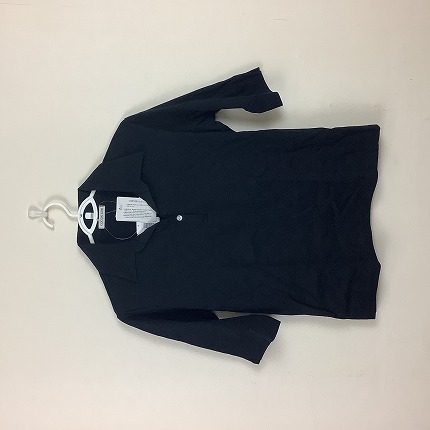 【COCONLIFE】 襟付きＴシャツ ブラック