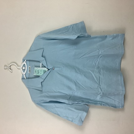 【COCONLIFE】 襟付きＴシャツ ライトブルー