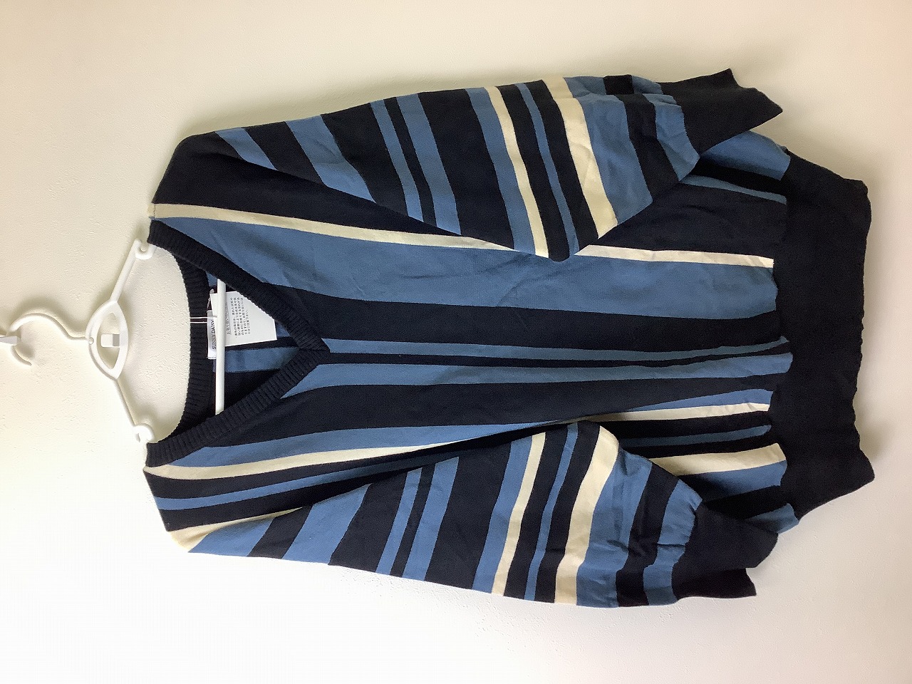 【SUNNY DAISY】縦ラインニット　ブルー