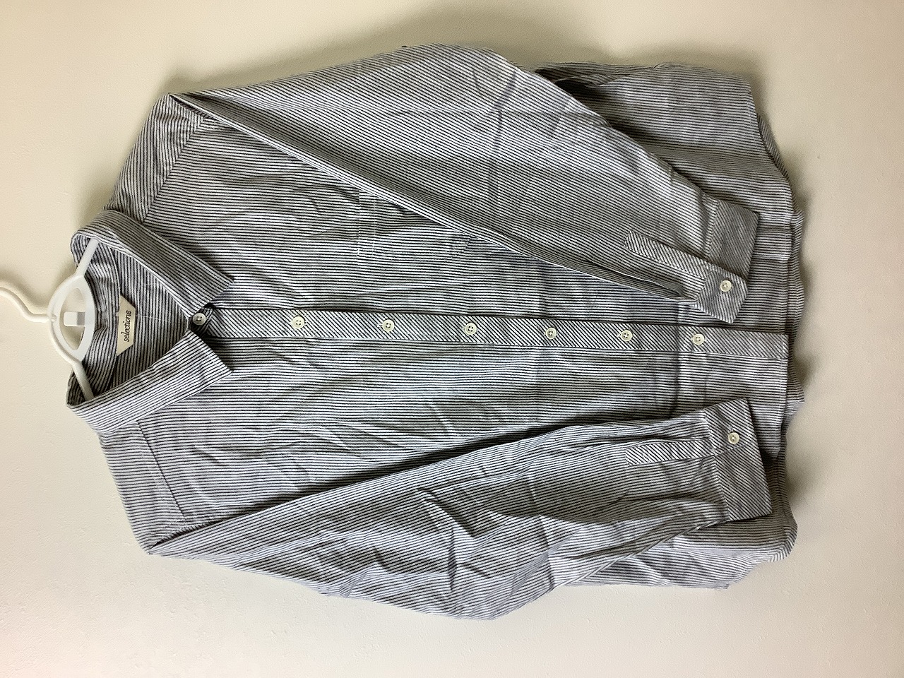 【selectione】極細ストライプシャツ