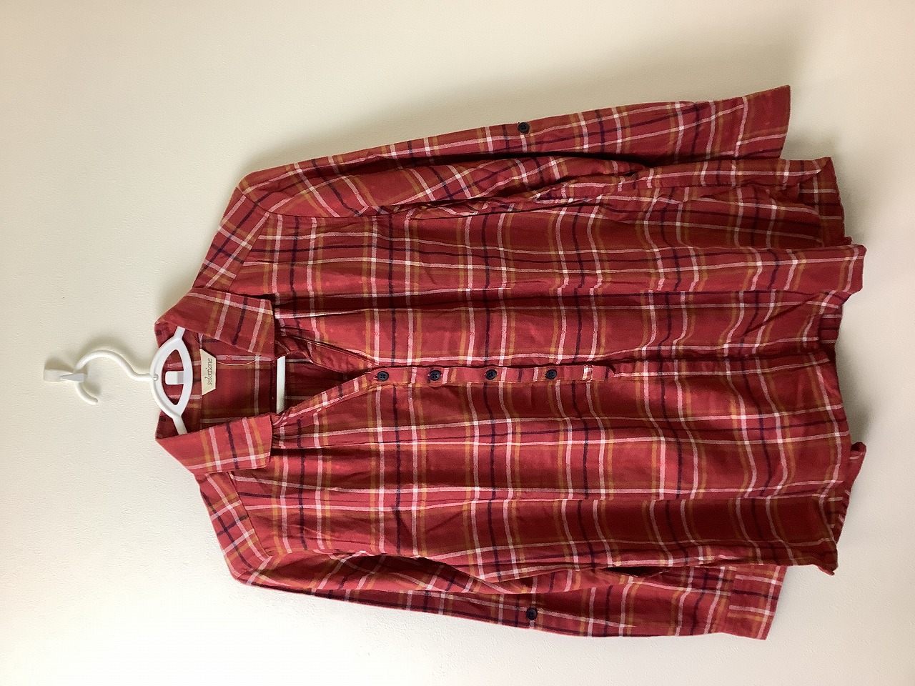 【selectione】チェックシャツ　レッド