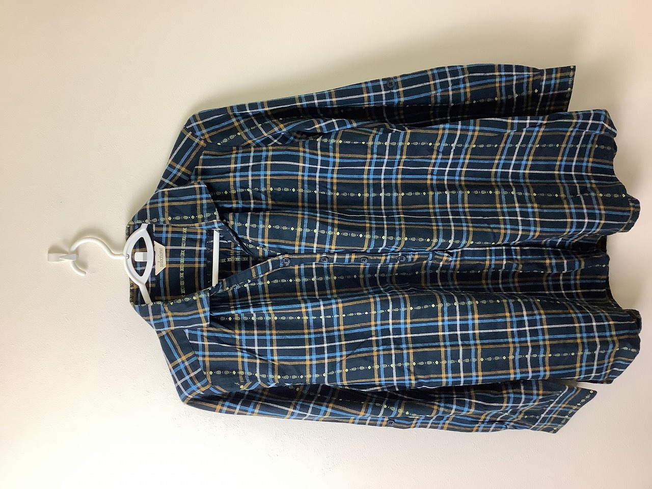 【selectione】チェックシャツ　ブルー